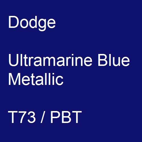 Dodge, Ultramarine Blue Metallic, T73 / PBT.